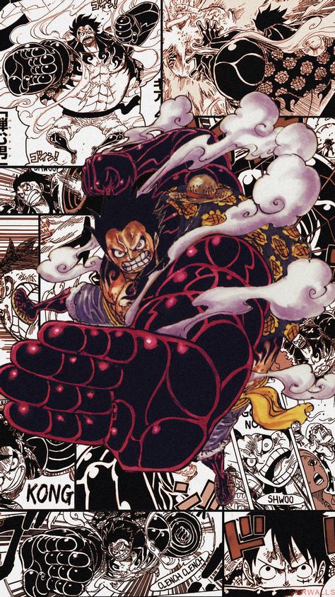 Luffy Gear 4 phone wallpaper by cdrwalls on DeviantArt Luffy Gear 5 Wallpaper, Gear 5 Wallpaper, Wallpaper Iphone Anime, Luffy Gear 4, One Piece Wallpaper, Artwork Wallpaper, Gear 4, One Piece Wallpaper Iphone, Gear 5