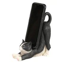 Cat Mobile Phone Holder Phone Holder Diy, Cat Phone Holder, Cat Mobile, Mobile Phone Logo, Desk Phone Holder, Clay Cat, Mobile Phone Shops, Iphone Stand, Cat Phone