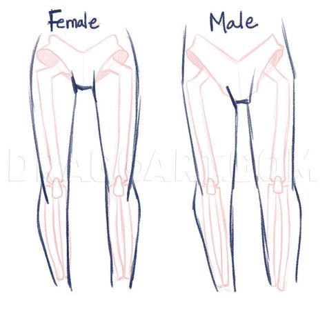 How To Draw Anime Anatomy, Step by Step, Drawing Guide, by PuzzlePieces | dragoart.com Vintage Prom Dresses, Female Legs, Dress Mid Length, Polka Dot Party, Body Drawing Tutorial, Graduation Gown, Human Drawing, Vintage Prom, Body Anatomy