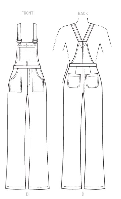 Overalls Technical Drawing, Dungarees Drawing, Free Overall Sewing Pattern, How To Draw Overalls, Overalls Sketch, Jumpsuit Flat Sketch, Overalls Drawing Reference, Overall Sketch, Drawing Overalls