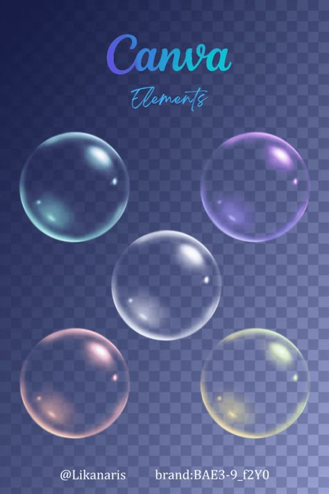 Soap Bubbles and Realistic Bubbles, Canva Elements by @likanaris Soda Bubbles, Skincare Logo, Keyword Elements Canva, Elements Canva, Hex Color Palette, Graphic Design Infographic, Canva Element Keyword, Canva Elements Keyword, Infographic Poster