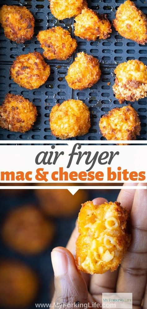 Air Fryer Mac And Cheese, Mac And Cheese Balls, Fried Macaroni And Cheese, Instant Pots, Fried Mac And Cheese, Mac And Cheese Bites, Air Fried Food, Air Fryer Oven Recipes, Air Fry Recipes