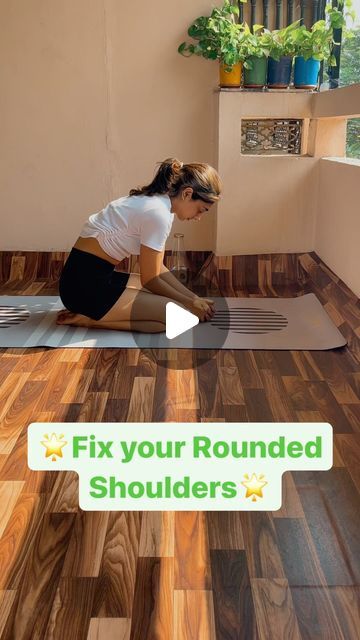 2.2M views · 87K likes | Ael on Instagram: "5 Million 🙏🏻
Hold it for 7-10deep breaths each ❤️‍🔥
Read more about it👇🏻
✨Rounded shoulders often result from poor posture, excessive sitting, or muscle imbalances. Yoga can help by strengthening weak muscles, improving posture, and increasing flexibility. 
✨Poses like Cat-Cow, Cobra, and Shoulder Opener can be particularly beneficial.
 ✨Regular yoga practice can gradually correct rounded shoulders and promote better alignment. 

Join for regular yoga classes. Dm ‘yoga’ for the details 🫶

Follow @foldsbyael 💕
 (Yoga, yoga for shoulder, yoga for flexibility, shoulder stretched)" Yoga For Headaches, Flexibility Poses, Headstand Yoga Poses, Shoulder Yoga, Better Posture Exercises, Yoga Poses For 2, Improving Posture, Fix Your Posture, Yoga Strength