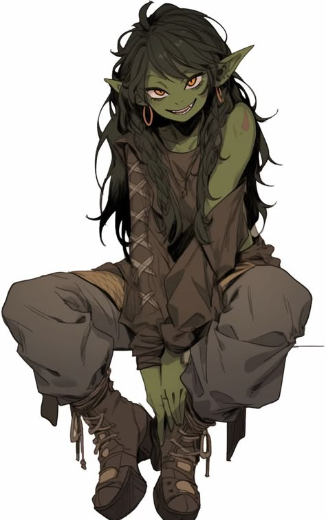 Goblin Girl, Goblin Art, Dnd Character Ideas, Antiques Roadshow, Dungeons And Dragons Characters, Dnd Art, Monster Girls, Dessin Adorable, 영감을 주는 캐릭터