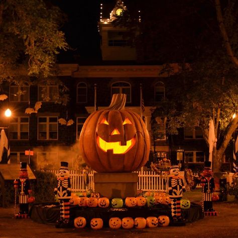 A real "Halloweentown" exists in St. Helens, Oregon. Halloween City, Image Halloween, Casa Halloween, Carved Pumpkin, Art Studio At Home, Pumpkin Picking, Season Of The Witch, Halloween Event, Halloween Backgrounds