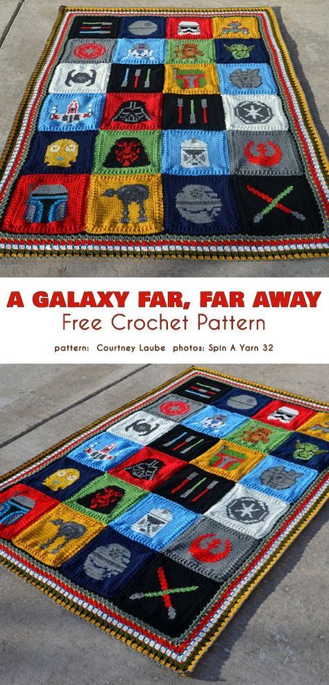 Star Wars Blanket, Star Wars Crochet, Confection Au Crochet, Crochet Blanket Designs, Crochet Stars, Haken Baby, Crochet Patterns Free Blanket, Crochet Afghans, Fun Crochet Projects