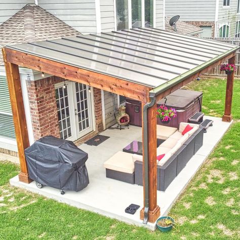 Cover your pergola with SkyPoly. Architectural grade patio covers engineered for pergolas. ✅Let’s through tons of light ✅Block 100% UV… | Instagram Pergola Build, Covered Pergola Patio, Pergola Cover, Design Per Patio, Ideas Terraza, Backyard Covered Patios, Covered Patio Design, Patio Remodel, Patio Covers