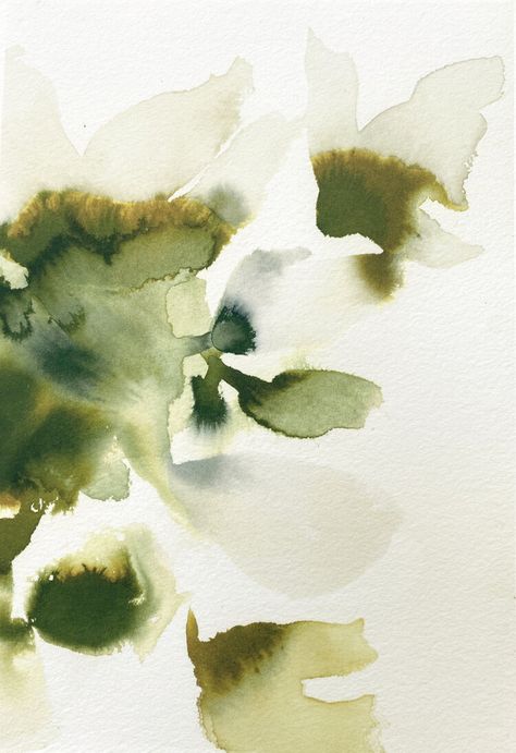 Abstract Watercolor Flowers, Neutral Gallery Wall, Abstract Watercolor Flower, Painting Courses, Prints Abstract, Watercolor Prints, Watercolor Inspiration, Arte Floral, Art Print Set