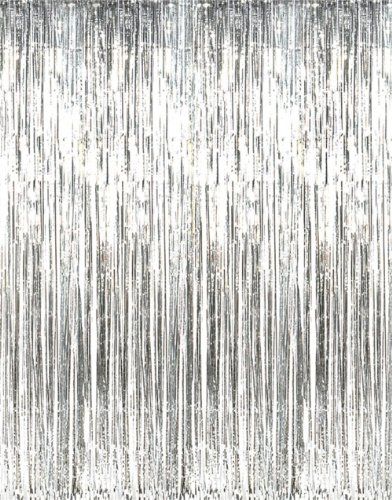 Metallic Silver Foil Fringe Curtains (1 pc) Fun Express http://smile.amazon.com/dp/B004N5BKC0/ref=cm_sw_r_pi_dp_uYLMtb0RQ40MMF58 Decor Photobooth, Wedding Photo Background, Great Gatsby Themed Party, Fringe Curtains, Streamer Backdrop, Foil Curtain, Gatsby Themed Party, Photo Backdrop Wedding, 80's Party