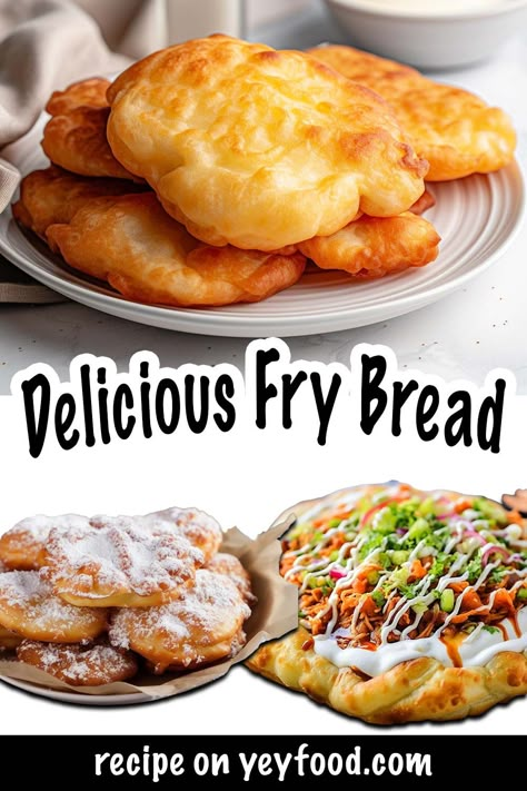 Native American Fry Bread Recipe, Easy American Recipes, Indian Fried Bread, Indian Fried Bread Recipe, Native American Fry Bread, Fry Bread Tacos, Native American Foods, Fry Bread Recipe, Cream Spinach