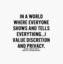 I connected with this post because I am the exact same way. I do not post frequently on social media but when I do I do not like sharing too much about myself. Privacy Quotes, A Quote, Social Media Quotes, In A World, The Words, Great Quotes, True Quotes, A World, Words Quotes