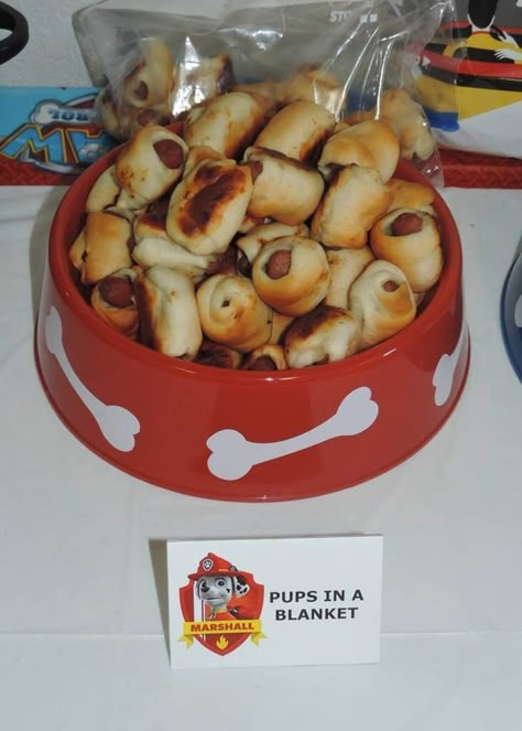 Paw Patrol Birthday Party Ideas | Photo 7 of 14 | Catch My Party Finger Food Birthday Party, Diy Paw Patrol Decorations, Paw Patrol 3rd, Paw Patrol Birthday Ideas, Bday Food, Paw Patrol Party Decorations, 4de Verjaardag, Paw Patrol Party Ideas, Paw Patrol Birthday Theme