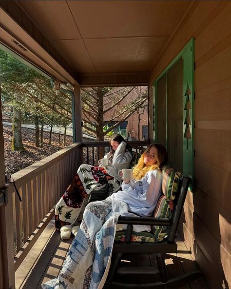 Chilly mornings, cozy cabins, and mountain views make Ellijay the ultimate destination for a winter getaway! 🌲❄️✨ 📸: @emmakichline Ellijay Cabins | North Georgia Cabins | Cozy Cabins | Southern Appalachia | Girls’ Getaway Ideas | Girls’ Trip Inspo . . . . . #PickEllijay #ExploreGeorgia #EllijayCabin #NorthGeorgia #NorthwestGeorgia #NorthGeorgiaMountains #Atlanta #Chattanooga #EllijayCabins #CozyCabin #GirlsTrip Blue Ridge Georgia Winter, Cozy Cabin Girls Trip, Cabin Girl Aesthetic, Girls Cabin Trip Aesthetic, Cabin Girls Trip Aesthetic, Cabin Weekend Aesthetic, Cabin With Friends Aesthetic, Summer Cabin Trip, Cabin Trip Aesthetic