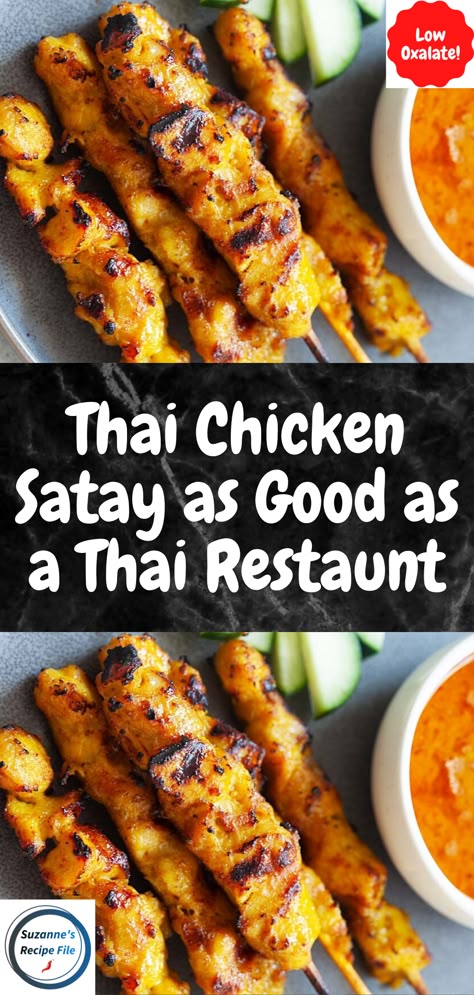 Sate Recipe, Southeast Asian Food Recipes, Authentic Thai Recipes, Asian Recipes Authentic, Authentic Asian Dishes, Thai Chicken Recipes, Thai Chicken Satay, Chicken Satay Recipe, Satay Recipe