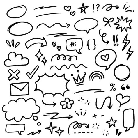 Hand drawn vector doodle scribble set el... | Premium Vector #Freepik #vector #cloud #line #flower #symbols Flower Symbols, Open When Letters For Boyfriend, Letters For Boyfriend, Love Speech, Scribble Drawing, Line Doodles, Open When Letters, Vector Doodle, Letters To Boyfriend