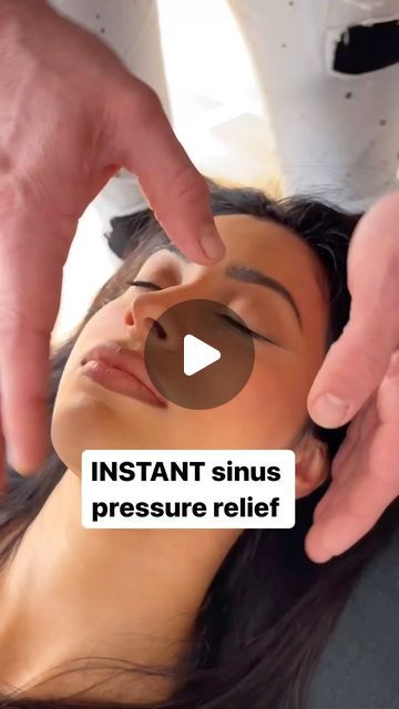 James Moore on Instagram: "INSTANT sinus pressure relief! COMMENT if you would try this!   #trending #viral   Cc dr remix tt" Sinus Pressure Relief, Sinus Massage, Sinus Headache Relief, Remedy For Sinus Congestion, Sinus Remedies, Home Remedies For Sinus, Relieve Sinus Pressure, Sinus Congestion Relief, How To Clear Sinuses