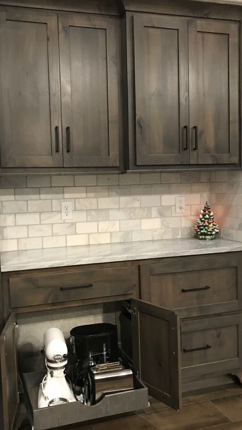 Custom Kitchen Remodel, Rustic Kitchen Cabinets, Shelves Kitchen, Gray Cabinets, New Kitchen Cabinets, Organization Diy, Kitchen Remodel Ideas, Kitchen Diy, Cabinets Organization