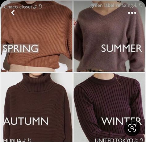 Winter Colors Clothes, Deep Autumn Summer Wardrobe, Soft Summer Brown, True Spring Color Palette, Summer Skin Tone, Color Analysis Summer, Autumn Color Palette Fashion, Cool Summer Palette, Soft Autumn Palette