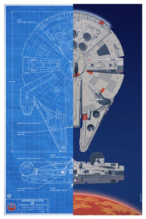 Decoracion Star Wars, Millenium Falcon, Star Wars Vehicles, Stars Wars, Star Wars Ships, Poster Series, Star Wars Inspired, Walt Disney Pictures, Millennium Falcon