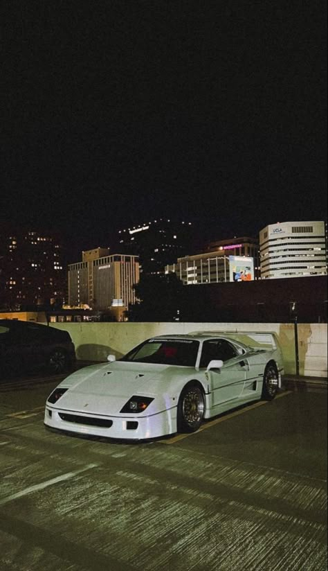 Best Jdm Cars, Ferrari F40, Car Wallpaper, Street Racing, Pretty Cars, Cars 3, Jdm Cars, Retro Cars, Parking Lot