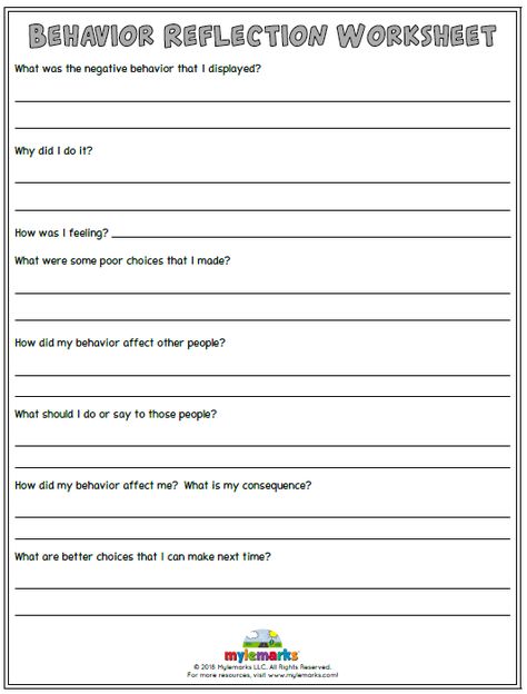 Behavior Worksheets Getting To Know Your Client Worksheet, Jealousy Worksheets, Behavior Worksheets For Kids, Behavior Think Sheet, Self Reflection Worksheet, Behavior Worksheets, Behavior Bingo, Behavior Reflection Sheet, Reflection Worksheet