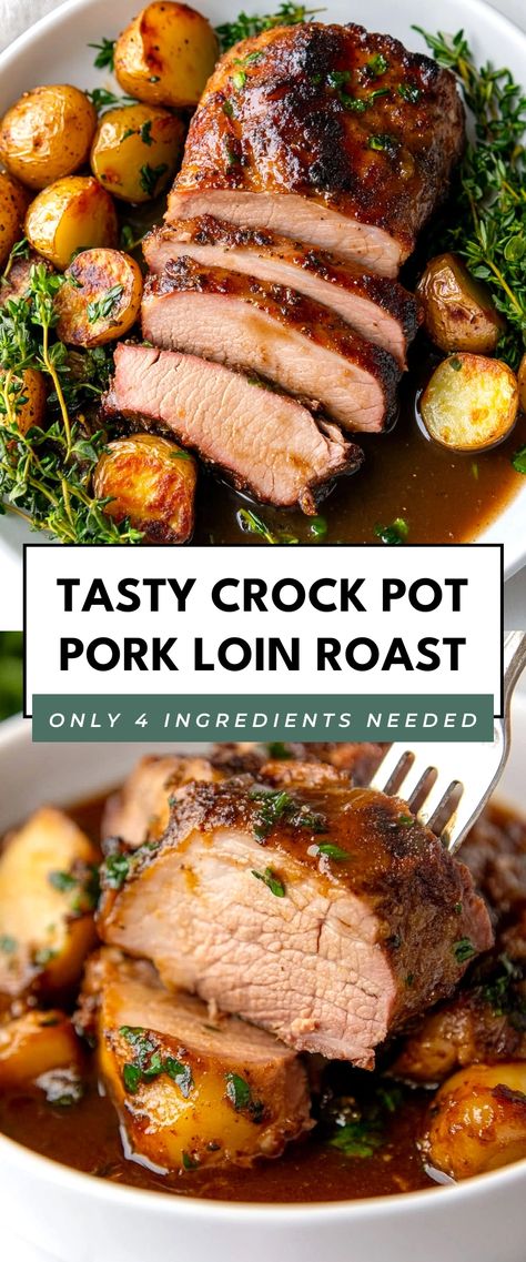 Image for Tasty Crock Pot Pork Loin Roast Loin Of Pork Recipes Crock Pots, Crock Pot Tenderloin Pork Loin, Pork Loin Pot Roast, Pork Loin Roast With Potatoes And Carrots, 2 Lb Pork Loin Crock Pot Recipes, Pork Roast And Potatoes Crock Pot, Mississippi Pork Loin Crock Pot, Pork Loin Filet Crock Pot Recipes, Tender Pork Roast Crock Pot