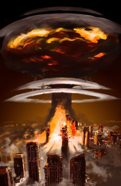 Nuke Explosion Wallpaper, Nuke Explosion Art, Nuke Drawing, End Of The World Aesthetic, Fallout Tattoo, Apocalypse Landscape, Sketchbook Painting, Post Apocalyptic Art, Apocalypse Art