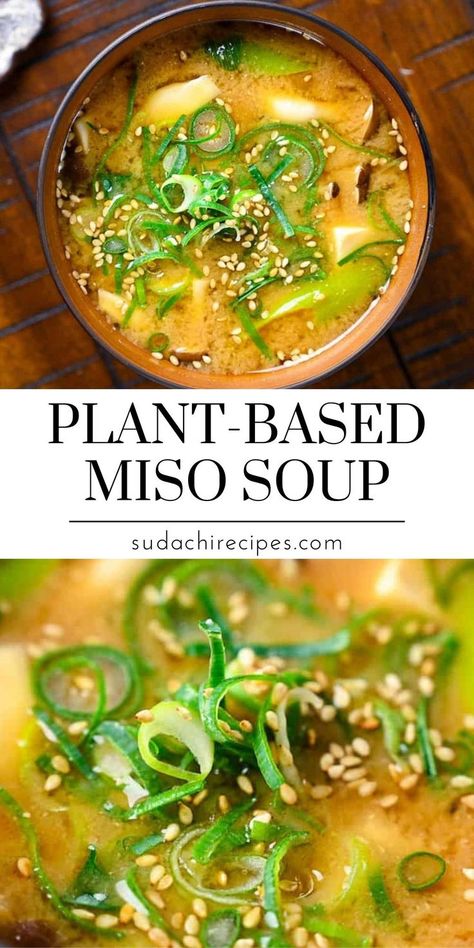 Join us in the kitchen for our vegan ginger miso soup recipe that will warm you up from the inside out. This soup offers a perfect balance of spicy ginger and savory miso that promises comfort with every spoonful. It not only soothes the soul but also provides a delicious journey through exquisite flavors, making it a great addition to your plant-based diet. 🍽️ Ginger Miso Soup, Vegetarian Miso Soup, Vegan Miso Soup, Ginger Recipe, Miso Recipe, Healthy Gut Recipes, Miso Soup Recipe, Ginger Miso, Tofu Vegan