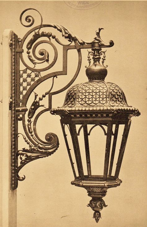 درابزين السلم, Wrought Iron Design, Gas Lamp, Gas Lanterns, Lan Can, Iron Lamp, Iron Work, Iron Lighting, Street Lamp