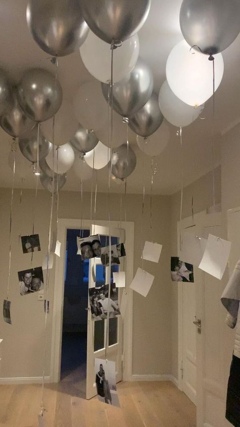 How To Surprise My Best Friend For Her Birthday, Surprise Set Up Ideas, Surprised Birthday Ideas For Him, Boyfriend Birthday Balloon Ideas, Husbands Surprise Birthday Ideas, 30 Birthday Ideas For Husband, Birthday Party Decorations Boyfriend, Room Decor Anniversary Surprise, Birthday Balloons For Boyfriend