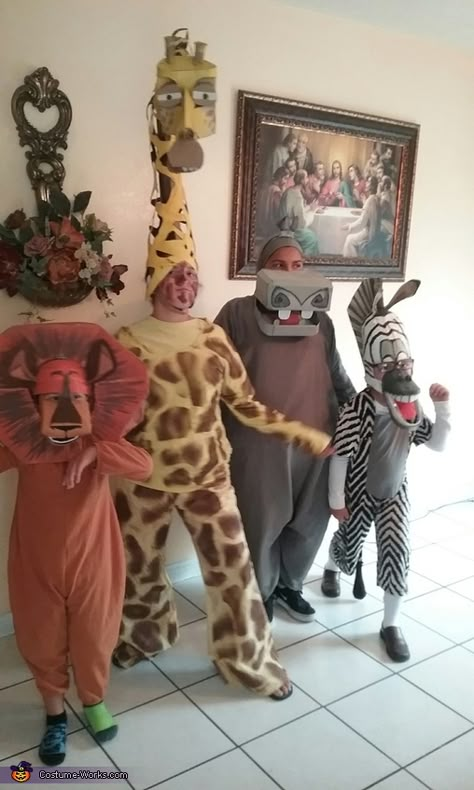 Madagascar Musical, Christmas Performance Ideas, Madagascar Costumes, Hippo Costume, Alex The Lion, Madagascar Party, Jungle Outfit, Zebra Costume, Christmas Performance