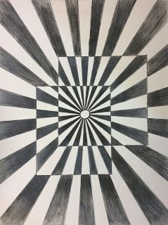 I love Op Art and I thought it would be the perfect lesson to teach Art 1's how to use colored pencils. We began by discussing O... Wallpaper Trippy, Op Art Lessons, Illusion Kunst, Classe D'art, Illusion Drawings, Colored Pencil Tutorial, 5th Grade Art, Optical Illusions Art, Optical Art