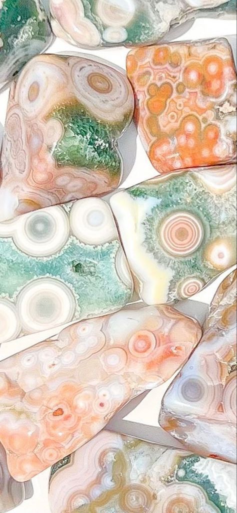 Jasper Wallpaper, Unique Ocean Jasper Jewelry With Natural Stones, Ocean Jasper Crystal Meaning, Unique Handmade Ocean Jasper Jewelry, Ocean Agate, Clay Arts, Mermaid Room, Rock Baby, Love Rocks