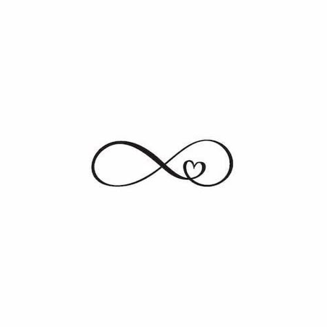 Love Heart Infinity Tattoo, Infinity And Heart Tattoo Design, Cute Infinity Tattoos, Small Heart With Infinity Tattoo, Infinity Small Tattoo, Infinity Tattoo Heart, Heart With Infinity, Infinity Finger Tattoos For Women, Small Infinity Tattoos For Women