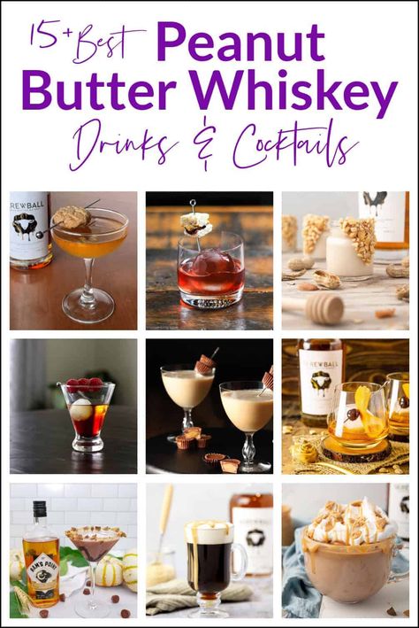 Peanut Butter Whiskey Drinks Recipes, Peanut Butter Cocktail Recipe, Drinks With Screwball Whiskey, Screwball Peanut Butter Whiskey Drinks, Screwball Whiskey Drinks, St Patty Drinks, Peanut Butter Cup Cocktail, Peanut Butter Whiskey Cocktails, Peanut Butter Whiskey Drinks