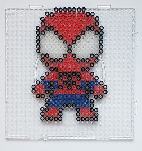 Spiderman perler beads Hello Kitty Spiderman Perler Bead, Spider Man Melty Beads, Spider Man Pearler Beads, Miles Morales Perler Beads, Perler Beads Spiderman, Spider Man Perler Beads, Spiderman Perler Beads, Perler Beads Easy, Easy Perler Beads