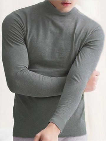 Your friend shared a fashion website for you and give you up to 20% off coupons! Claim it now.【Mens Half Turtleneck Slim Warm Long Sleeve Solid Color T-Shirt】 SKU:SKUA77444 https://newchic.app.link/UVvUHMZModb Comfort Gray, Mens Thermals, 45 Years, Plain Shirts, Sleek Fashion, Red Light, Fashion Styles, High Collar, Top Tee