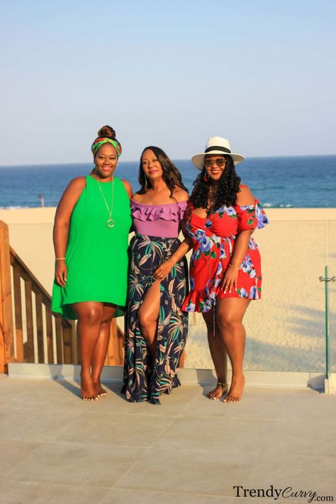 TrendyCurvy Travels to Cabo, Mexico | Vacation StyleTrendy Curvy Plus Size Beach Outfits Vacations, Plus Size Cruise Outfits, Plus Size Vacation Outfits, Jamaica Vacation Outfits, Jamaican Fashion, Hawaii 2023, Plus Size Resort Wear, Cabo Trip, Plus Size Beach Outfits