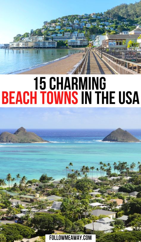 Small Beach Towns In Florida, Connecticut Beach Towns, Best Beach Towns To Live In Us, Best Us Beach Vacations, Best Beach Towns In Us, Beaches In America, Beaches To Visit In The Us, Best Small Towns In America To Visit, East Coast Beach Towns