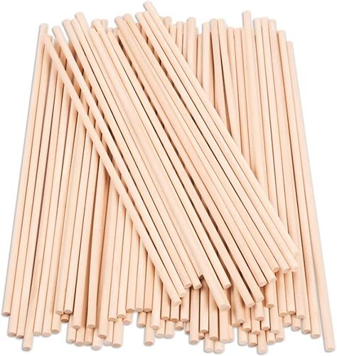 Amazon.com : 80 Pcs Dowel Rods Sticks Wooden Dowel Rods - 1/4 ×12 Inch Unfinished Wood Craft Dowel Sticks for Wedding Ribbon Wands，Macrame Dowel, for Arts and Craft Projects : Arts, Crafts & Sewing Wooden Wands Diy, Wooden Sticks Crafts, Wood Sticks Crafts, Diy Gifts Paper, Sticks Art, Wooden Craft Sticks, Paper Bird, Ribbon Wands, Craft Sticks