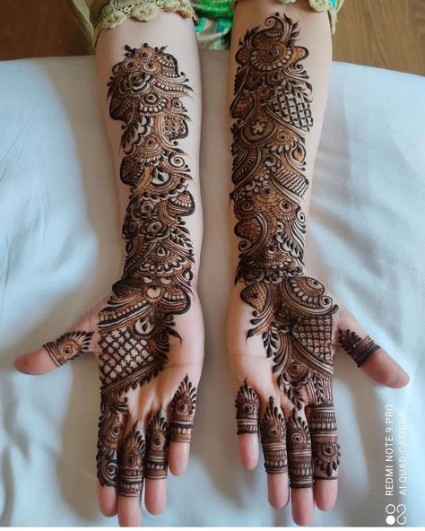 Long Arabic Mehndi Designs Front Hand, Arebic Designer Mehendi, Arabic Mehandi Full Hand Design, Arebic Mehandi Full Hand, Arabic Full Hand Mehndi Designs, Arabic Mehandi Unique, Arbi Mehandi, Arebian Mehandi Designs, Arabic Designs Mehndi