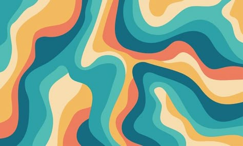 Abstract colorful wavy groovy psychedeli... | Premium Vector #Freepik #vector #background #banner #pattern #poster Groovy Swirl Background, Groovy Lines Wallpaper, Groovy Homescreen, Groovy Wallpaper Laptop, Wavy Background Aesthetic, Neocities Backgrounds, Colorful Laptop Wallpaper, Groovy Desktop Wallpaper, Abstract Wallpaper Laptop