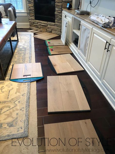 Luxury Vinyl Plank Flooring Kitchen With White Cabinets, White Oak Vinyl Plank Flooring, Oak Floor Kitchen, Basement Tile, Chicago Kitchen, Wood Floor Stain Colors, Floor Stain Colors, 3d Kitchen Design, Wood Floor Colors