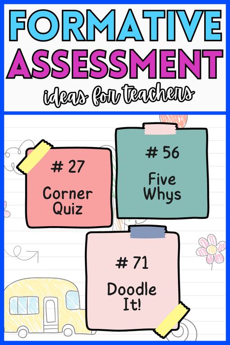 Check out these 75 formative assessment ideas, and save this pin for whenever you need to come up with an idea for formative assessment! Assessment Tools For Teachers, Summative Assessment Examples, Common Formative Assessments, Formative Assessment Ideas Elementary, Formative Assessment Ideas High School, Alternative Assessment Ideas, Classroom Assessment Ideas, Self Assessment For Students, Formative Assessment Examples