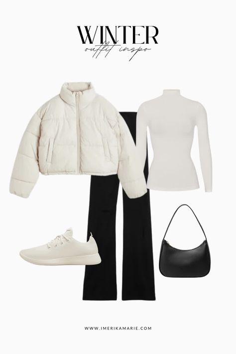 White Puffer Jacket Outfit, Japan Outfit Winter, Winter Outfits 2022, Winter Inspo Outfits, Winter Vacation Outfits, Korea Winter, Cold Weather Outfits Winter, Winter Jacket Outfits, December Outfits