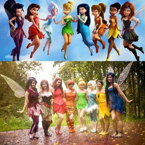 LATEST Cosplay ONs://www.instagram.com/p/Be8ZsQylhx1TINKERBELL SQUAD💛💙💖💚°°°PLS show some LOVE and follow lovely ⭐@glowingpearl ⭐°°°°disneycosplay disneyfairies tinkerbell cosplayersofinstagram disneyWebsites://goo.gl/KrdBmi Instagrams://goo.gl/su9ZW6 Tinker Bells Friends Costume, Tinkerbell Fairy Costumes Pixie Hollow, Tinkerbell Halloween Costumes Group, Tinkerbell And Fairies Costume, Tinker Bell And Vida Costume, Squad Costumes Halloween, Cute 5 Person Halloween Costumes, Thinker Bell And Friends Costumes, Fairies Halloween Costume Group