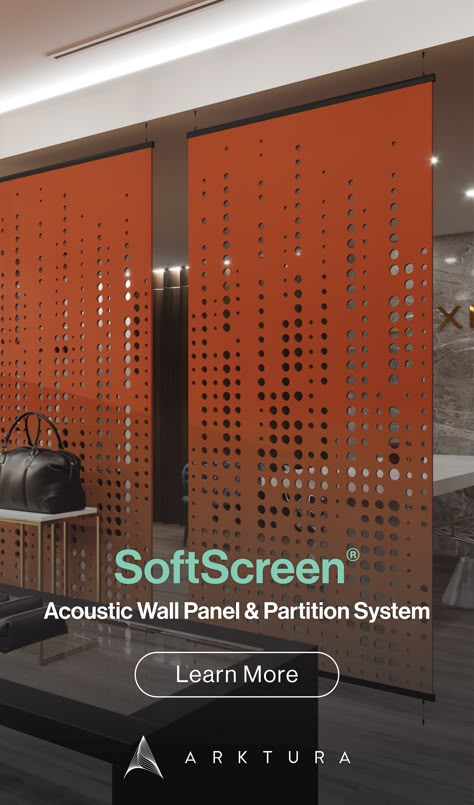 Sound Proof Room Divider, Acoustic Panels Wall Design, Sound Panels Design, Lake House Basement, Acoustic Panels Diy, Arizona Decor, Office Dividers, Sound Panel, Large Curtains