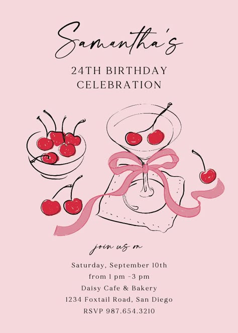 Shaken & Stirred - Birthday Invitation Template (Free) | Greetings Island Blank Birthday Invitations Templates, Free Invitation Templates Download, 21st Birthday Flyer, Free Invite Template, 21st Invitations Design, Birthday Card Invitation Templates, Invitation Card Template Blank, Aesthetic Invitation Template, 21st Birthday Invitations Templates