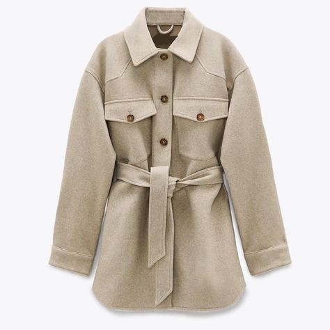 d9731321ef4e063ebbee79298fa36f56desc45004776ri Beige Coat, Casual Bottoms, Grunge Look, Vintage Long Sleeve, Winter Outerwear, Coat Vintage, Belted Jacket, Belted Coat, Woolen Coat