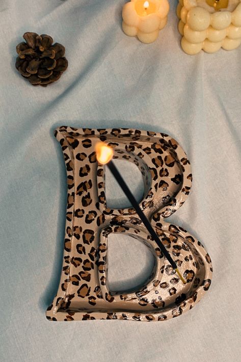 This product made with high quality air dry clay and paint. You can use it as a incence holder, decorative object, gift for special ones for you, jewelry holder etc.

(not suitable for food or drink)
#clayart #clayincenceholder #personalisedgift Air Dry Clay Letters, Ceramic Letters, J Alphabet, Clay Wall Hanging, Gift Letter, B Letter, Diy Christmas Presents, Hanging Letters, Letter Holder